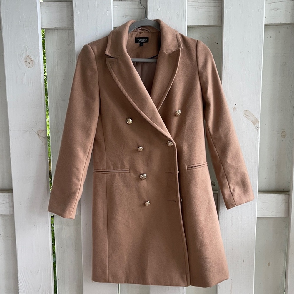 Topshop Camel Coat